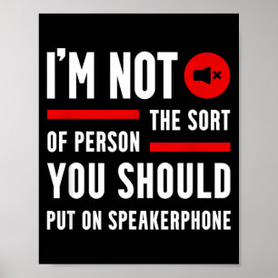 Poster Citações de Frases Engraçadas Gráfico de Telefone 