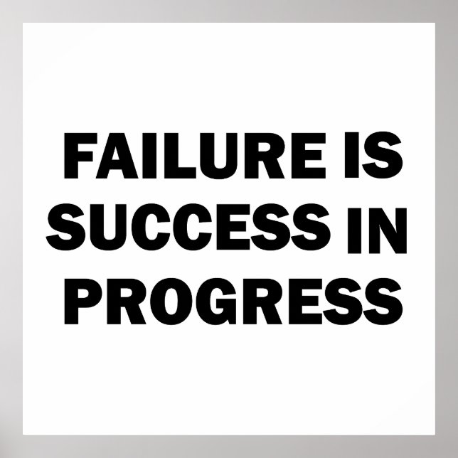 Poster Citações de ginástica motivacionais para sucesso (Frente)