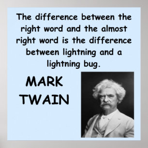 Póster Citações de Mark Twain