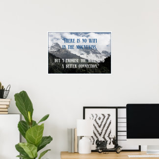 Poster Citações de Montanha legal e Inspiradoras
