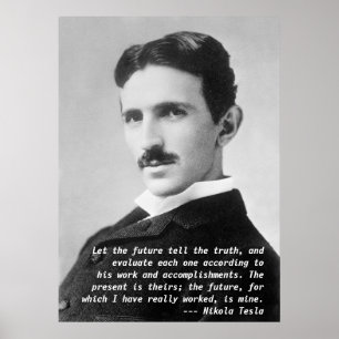Póster Citações de Nikola Tesla