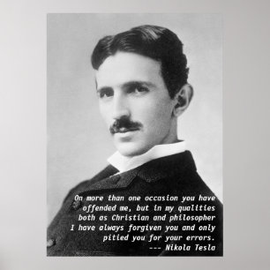 Poster Citações de Nikola Tesla
