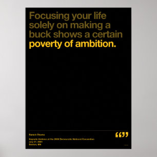 Póster Citações de Obama