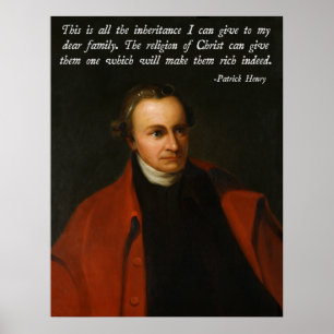 Póster Citações de Patrick Henry Jesus