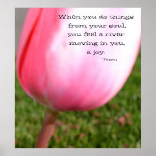Póster Citações de Rumi