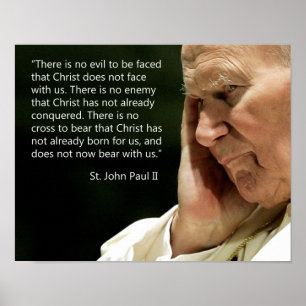 Póster Citações de St John Paul II