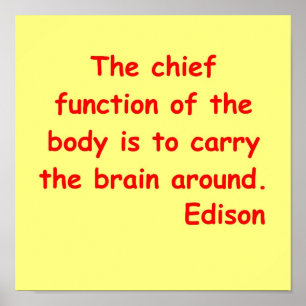 Poster Citações de Thomas Edison