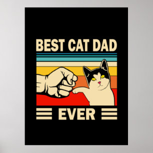 Poster Citações do Avô   Melhor Pai De Gato Nunca
