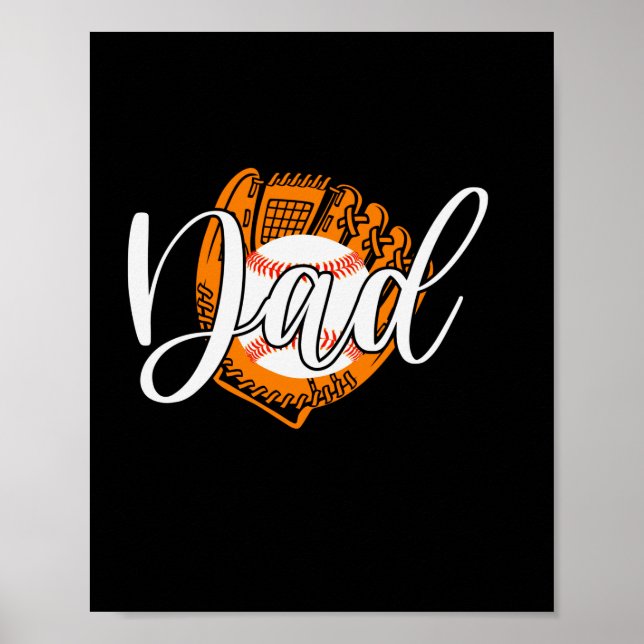 Poster Citações do Avô | Pai de beisebol (Frente)