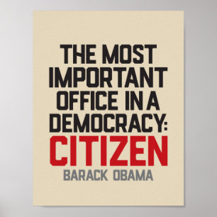 Poster Citações   do cidadão de Obama  