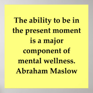 Póster citações do maslow de abraham