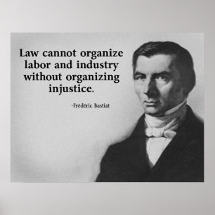 Póster Citações do trabalho de Bastiat