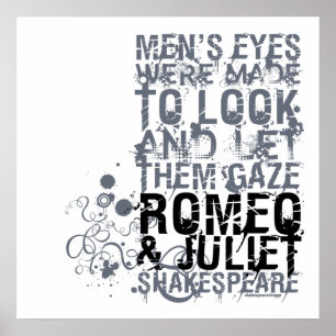 Póster Citações dos homens de Romeo & de Juliet