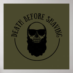 Poster Citações engraçadas de barba presentes ditos barba