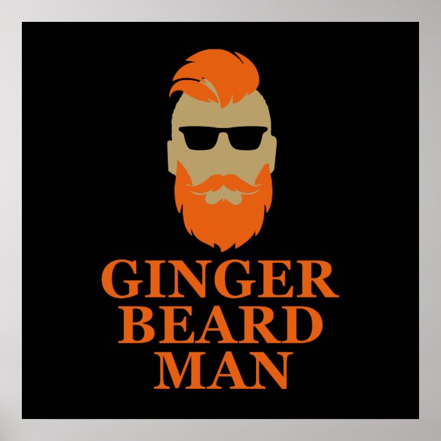 Poster Citações engraçadas de barba ruiva  (Frente)
