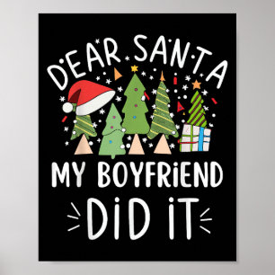 Poster Citações engraçadas de Natal Querido Papai Noel Me