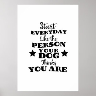 Poster Citações engraçadas do cão de estimação