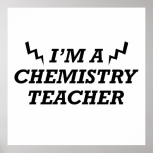 Poster Citações engraçadas sobre professor de química