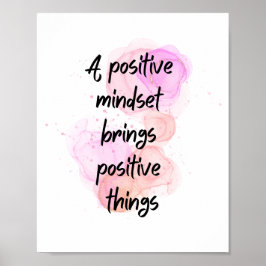 Poster citações inspiracionais positivas, motivação