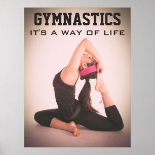 Póster Citações inspiradas da ginástica