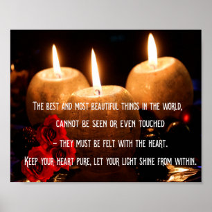 Póster Citações inspiradas sobre a vida e a felicidade