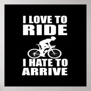 Poster citações inspiradoras de ciclismo