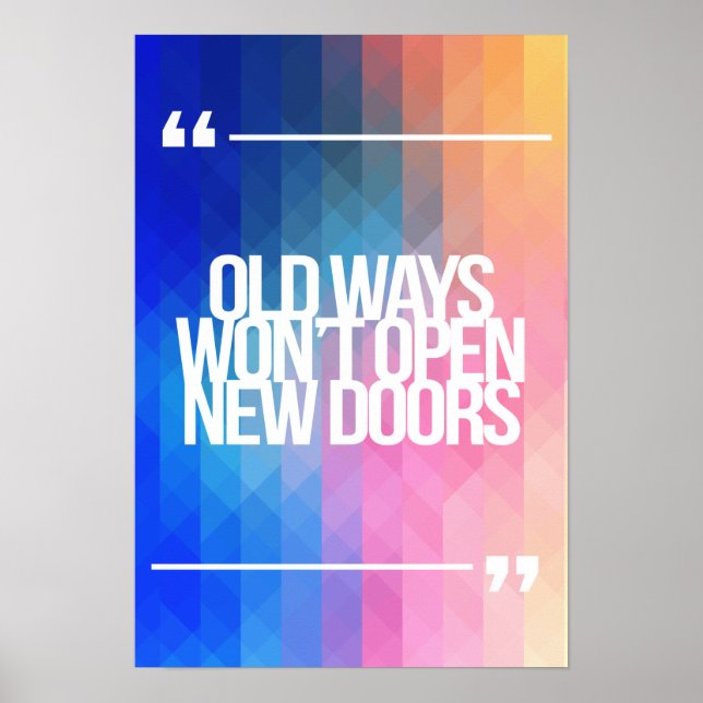 Poster Citações inspiradoras e motivacionais (Frente)