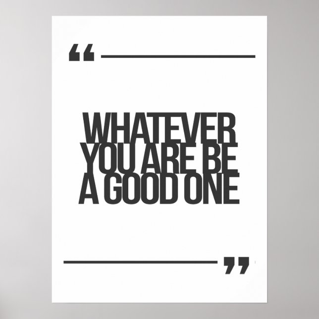 Póster Citações inspiradoras e motivacionais (Frente)