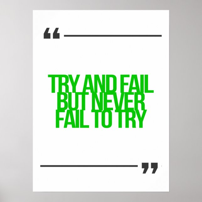 Póster Citações inspiradoras e motivacionais (Frente)