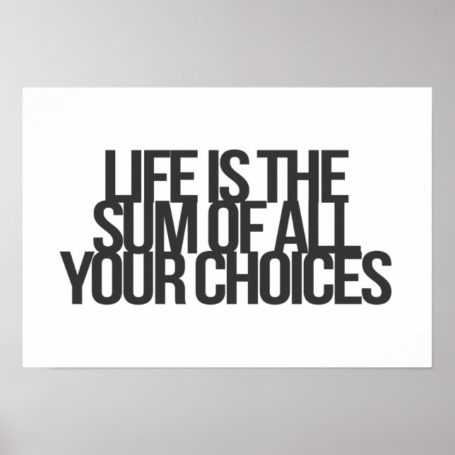 Poster Citações inspiradoras e motivacionais (Frente)
