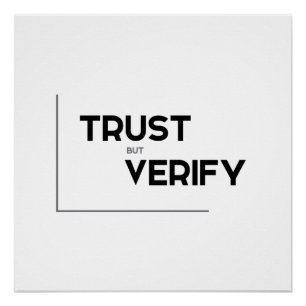Póster Citações MODERNAS: a confiança mas verifica