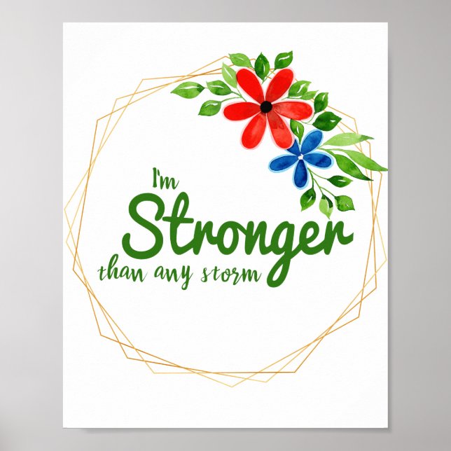 Poster citações motivacionais e inspiradoras para o suces (Frente)