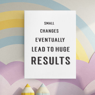 Poster Citações Motivacionais Gyver de Sucesso Branco P