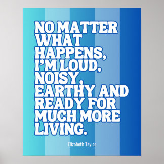 Poster Citações Motivacionais Inspiracionais Elizabeth Ta