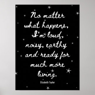 Poster Citações Motivacionais Inspiracionais Elizabeth Ta