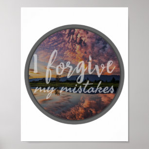 Poster citações motivacionais matinais para autoaceitação