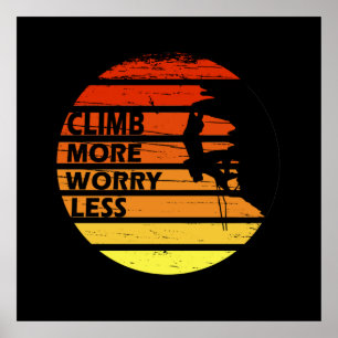 Poster citações motivacionais para os alpinistas