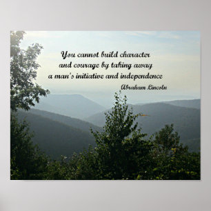 Póster Citações oportunas por Abraham Lincoln