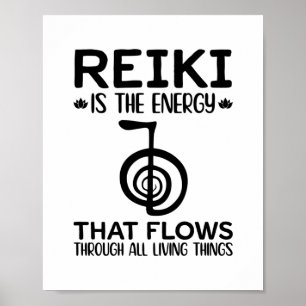 Poster Citações Terapêuticas de Reiki   Presente para cic