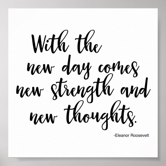 Poster citando Eleanor Roosevelt (Frente)