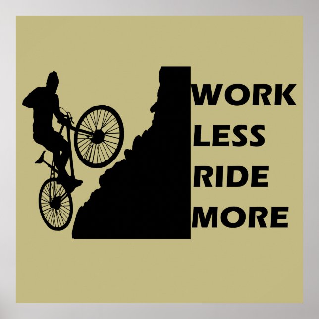 Poster citas inspiradoras de ciclismo (Frente)