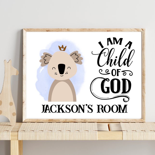 Poster Cite de Bíblia Cute Australian Baby Koala (Criador carregado)