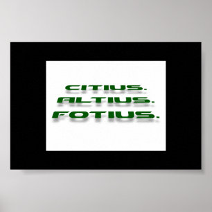Póster Citius. Altius. Fortius