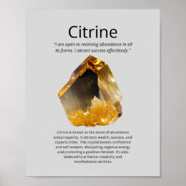 Poster Citrina Crystal Significa