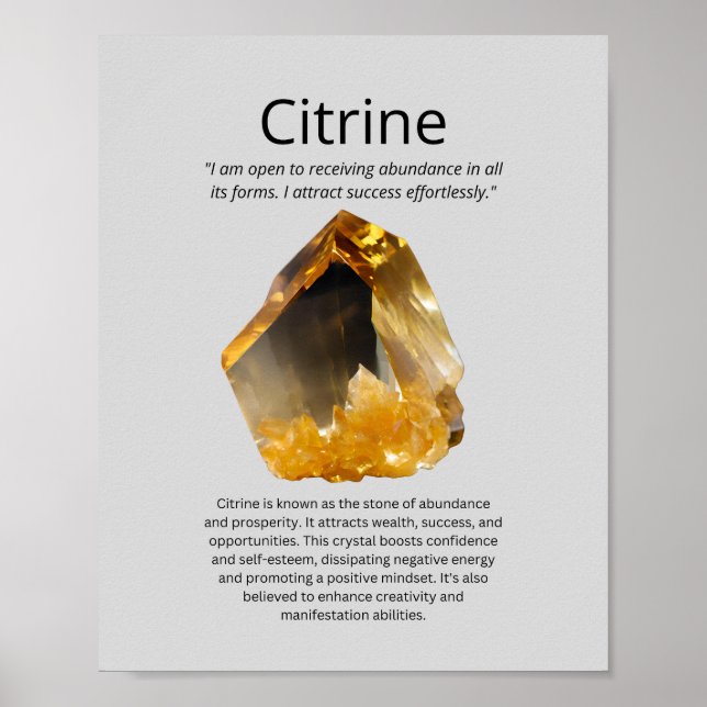Poster Citrina Crystal Significa (Frente)