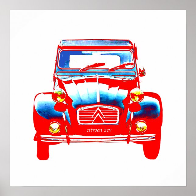 Poster Citroen 2 CV (Frente)
