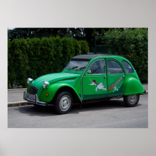 Poster Citroen 2 CV Green Sauspresente