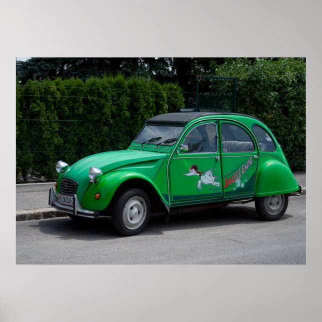 Poster Citroen 2 CV Green Sauspresente (Frente)