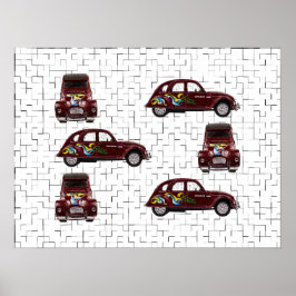 Poster Citroën 2CV - Ente - Döschwo