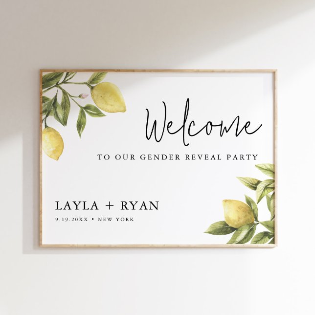 Poster CITRON Lemon Gênero Revelação Bem-vindo 18x24 (Criador carregado)